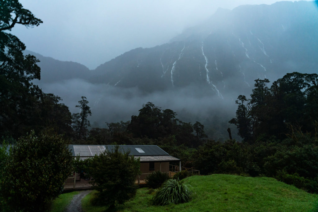 Backpacking Milford Track Dumpling Hut