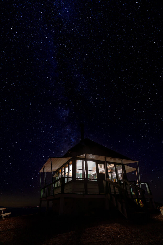 Staying at the Little Mt. Hoffman Lookout