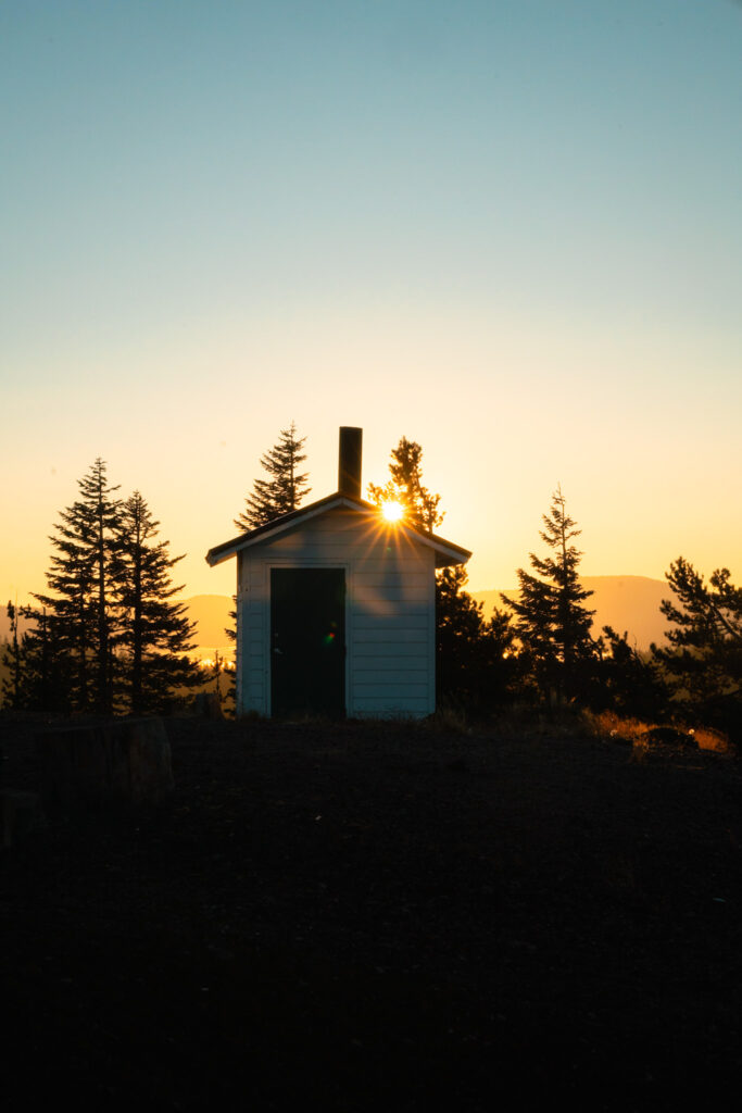 Staying at the Little Mt. Hoffman Lookout