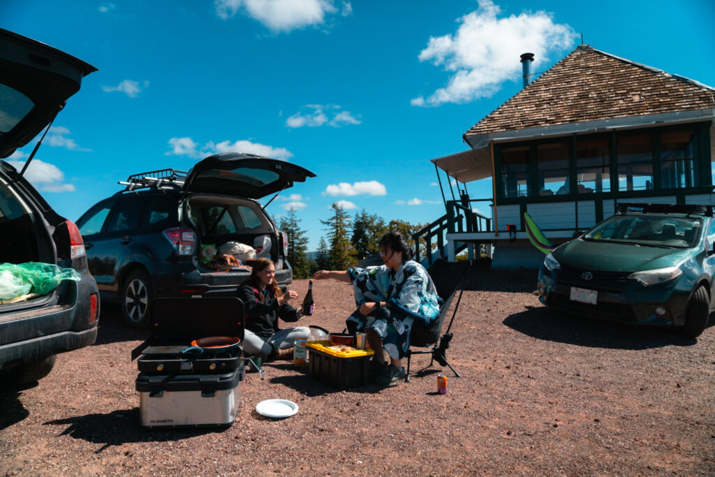 Staying at the Little Mt. Hoffman Lookout